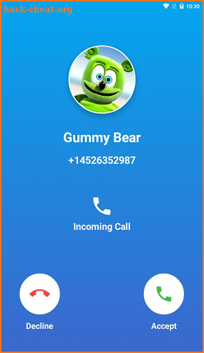 Gummy Bear Game Fake Call, screenshot