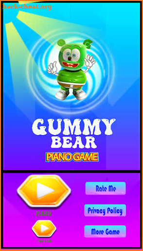 Gummy Bear Piano Tile Hop Game screenshot