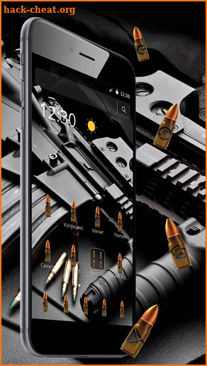 Gun Bullet Metall Weapon Theme screenshot