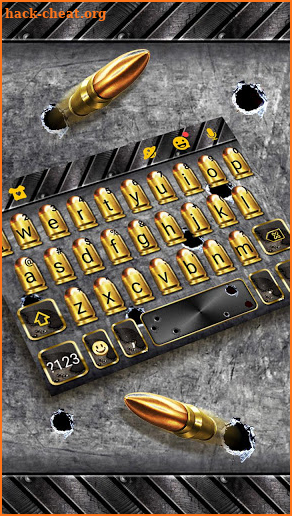 Gun Bullet Shooting Keyboard Theme screenshot