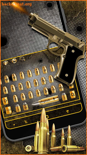 Gun Bullets Keyboard Theme screenshot