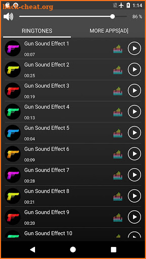 Gun Sounds Ringtones screenshot
