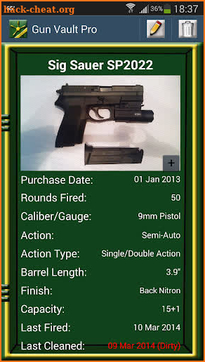 Gun Vault Pro screenshot
