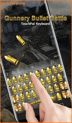Gunnery Bullet Battle Keyboard Theme screenshot