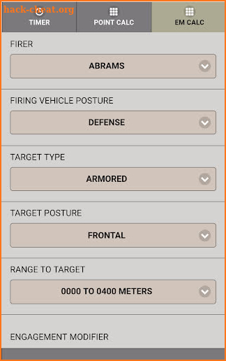 Gunnery - Timer and Calculator screenshot