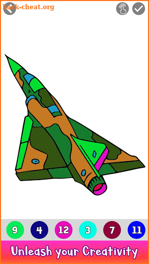Guns Color by Number - Weapons Coloring Book Pages screenshot
