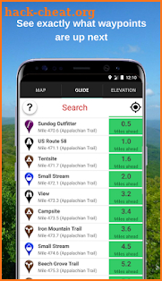 Guthook's Appalachian Trail Guide screenshot