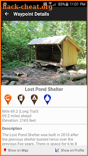 Guthook's Long Trail Guide screenshot