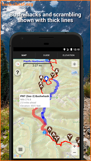 Guthook's Pacific Northwest Trail Guide screenshot