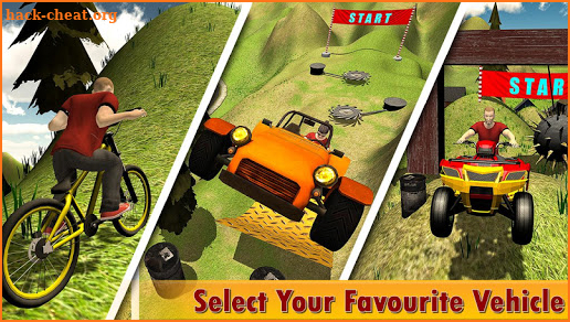 Guts glory 3d - obstacles course & Happy on wheels screenshot