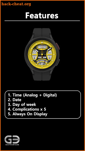 GYH006: Hybrid watchface screenshot