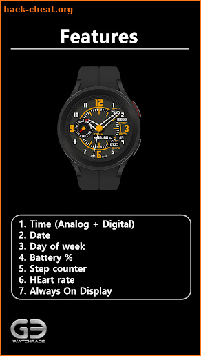 GYH007: Hybrid watchface screenshot