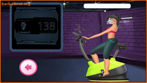 Gym Fitness princess game screenshot