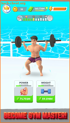 Gym Life 3D! - Idle Workout Simulator Game screenshot