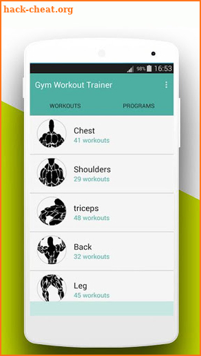Gym Personal Trainer-Bodybuilding Exercises screenshot