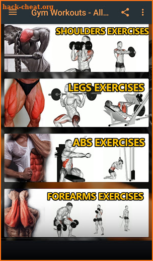 Gym Workout & Exercises Full Body screenshot