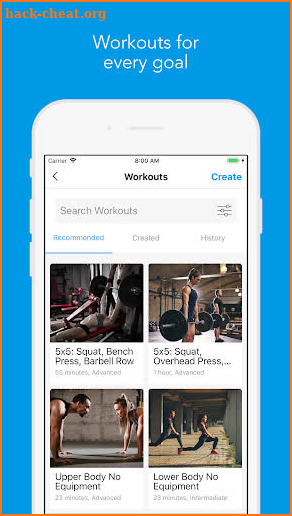 Gymaholic Training: Workouts & Plans screenshot