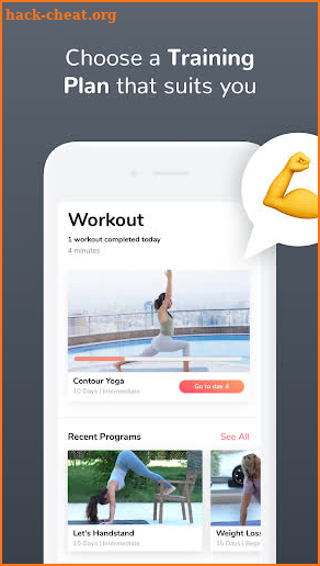 GymNadz - Women's Fitness App screenshot