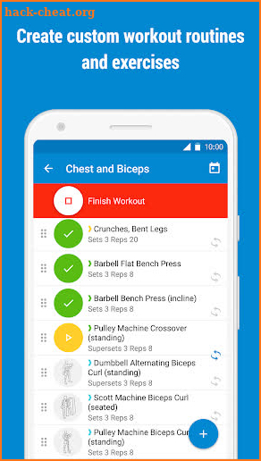 GymRun Workout Log & Fitness Tracker screenshot