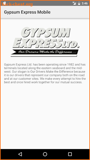 Gypsum Express Mobile screenshot