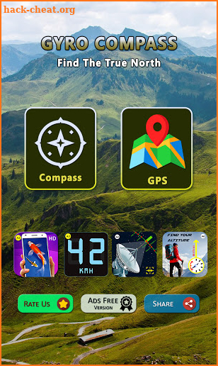 Gyro Compass App: Find the True North Finder App screenshot