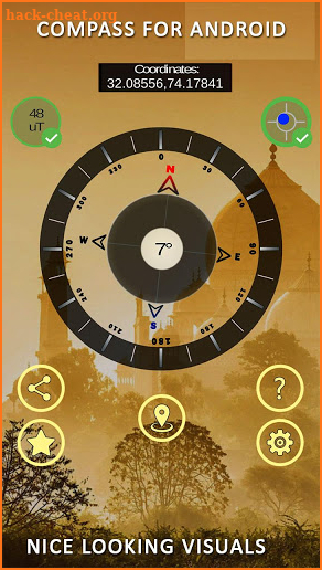 Gyro Compass App for Android: True North Finder screenshot