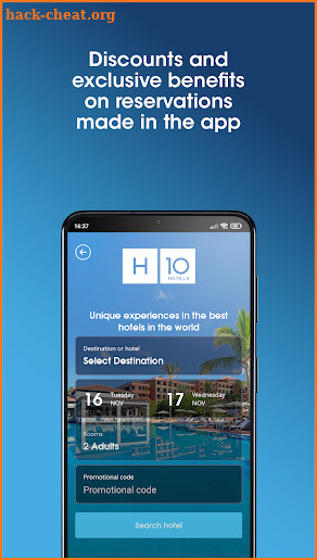H10 Hotels screenshot