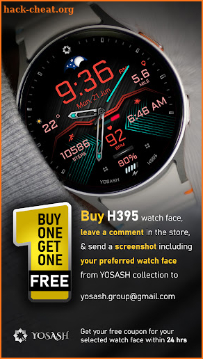 H395 Hybrid Watch Face screenshot