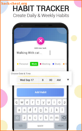 Habit Tracker-Goal Planner App screenshot