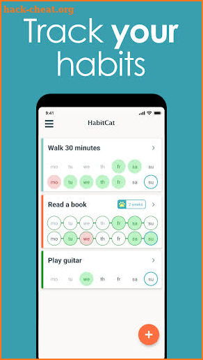 HabitCat - Simple habit tracking screenshot