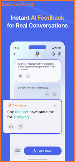 Hablo: Language Learning Tutor screenshot