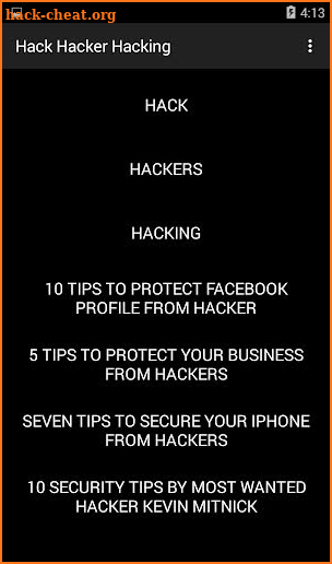 Hack Hacker Hacking screenshot