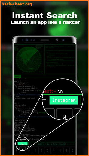 Hacker HUD Launcher screenshot