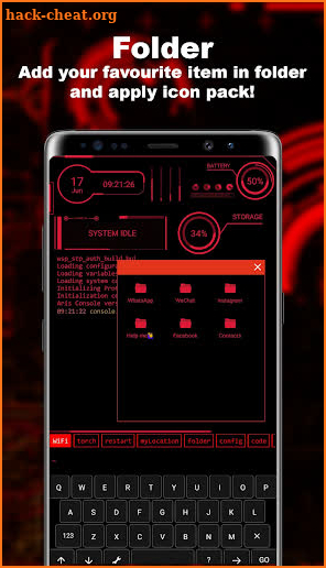 Hacker Launcher -- Aris Theme screenshot