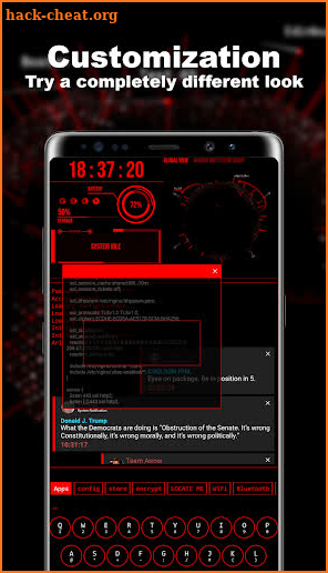 Hacker Theme - Aris Launcher screenshot