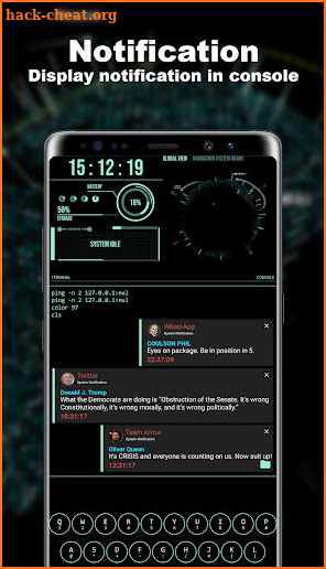 Hacker Theme - Aris Launcher screenshot