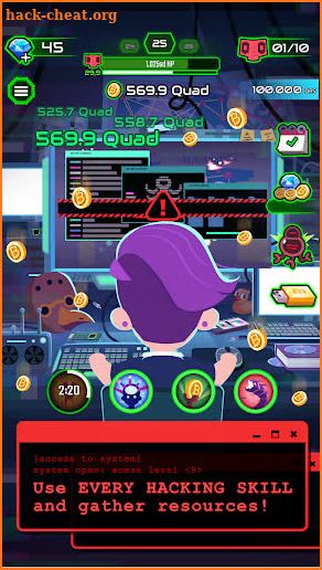 Hacking Hero - Cyber Adventure Clicker screenshot