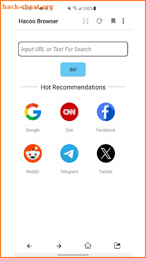 Hacoo Browser screenshot