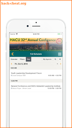 #HACU18 screenshot