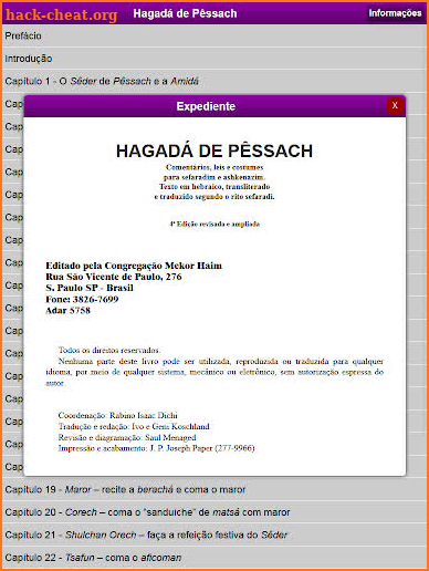 Hagadá de Pêssach screenshot