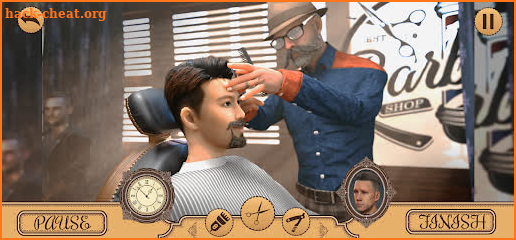 Hair Chop 3d: Barber Shop Game screenshot