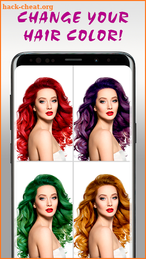 Hair Color Changer Editor screenshot