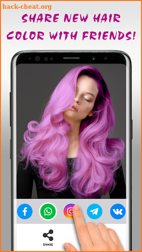 Hair Color Changer Editor screenshot