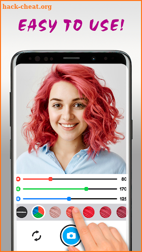 Hair Color Changer Editor screenshot