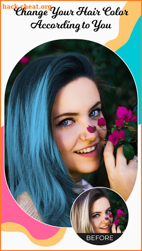 Hair Color Changer Editor screenshot