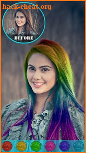 Hair Color Changer Photo Booth screenshot