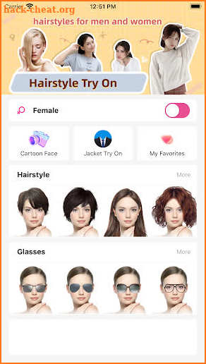 Hair Makeover - modiface screenshot