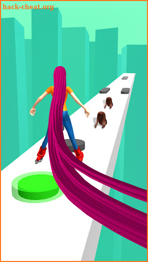 Hair runner challenge game 3d body rush race hairs screenshot
