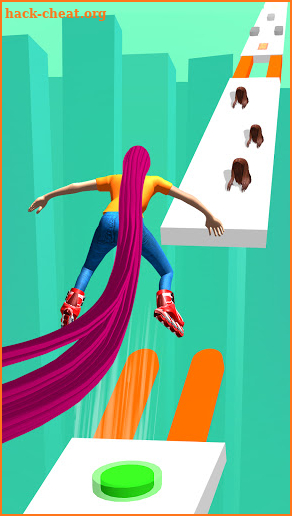 Hair runner challenge game 3d body rush race hairs screenshot