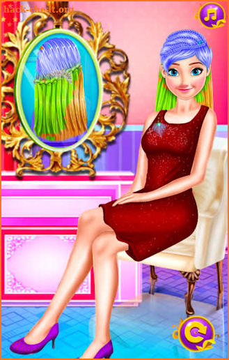 Hair salon girl hairdressing princess magic world screenshot